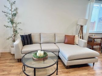 Interior Define Sectional couch beige color DELIVERY available