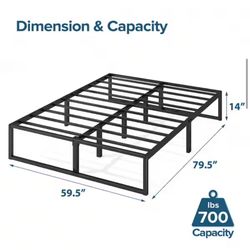 Zinus Lorelei 14 in. Platforma Bed Frame ONLY, Queen
