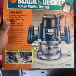 Black And Decker Plunge Router