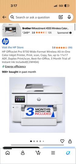 HP OfficeJet Pro 9730 Wide-Format All-in-One Printer