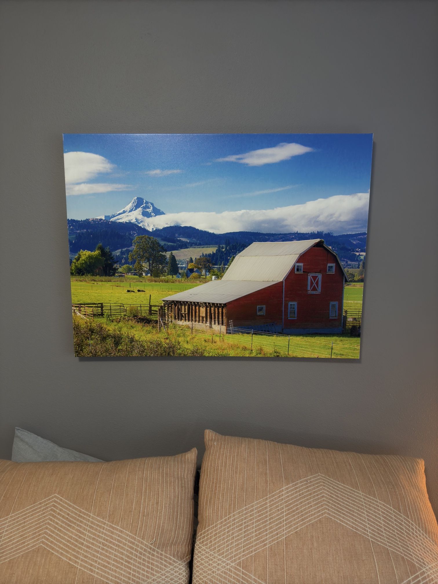 “Red Barns’ View”