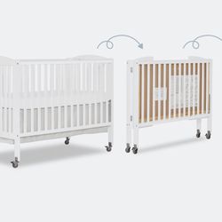 Dream On Me White Foldable Full Size Crib