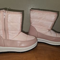 Pink Snow Boots Size  6  1/2