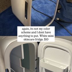 White Skincare Mini Fridge