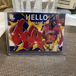 Ronald Acuna Jr Graffiti Insert
