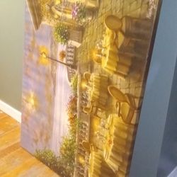 Oversized 61 Inches Wide By 40 Inches Tall Original Nicky Boehsme Collectable Framed Art Piece 