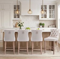 4 bar tufted chairs