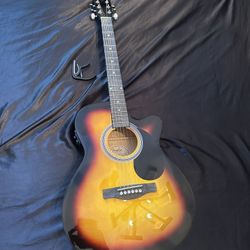 Fender FA-135CE Concert Acoustic-Electric Guitar Sunburst