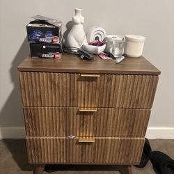 Modern Rustic 3-Drawer Nightstand