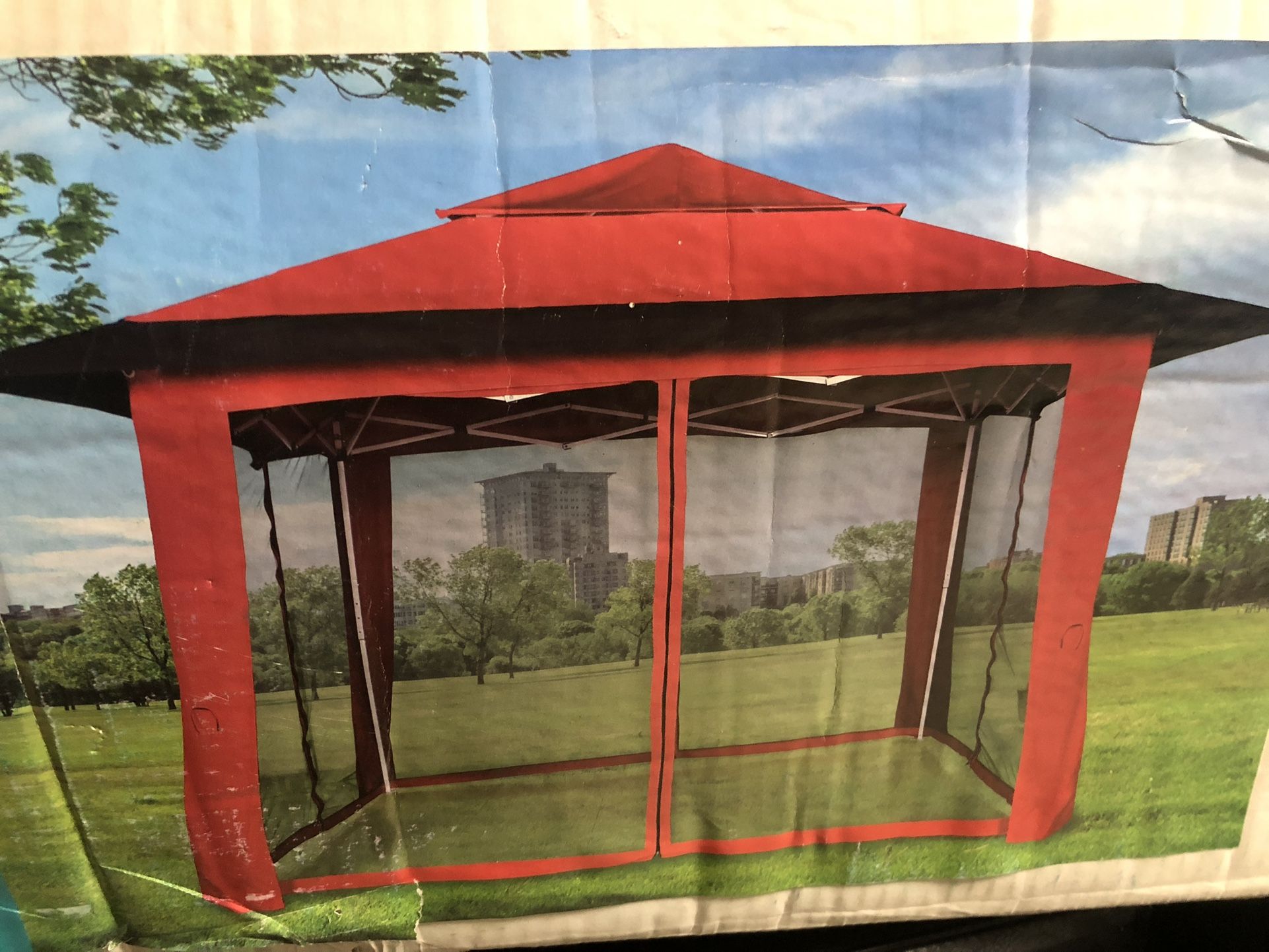 New 12 X12 Feet Pop Up Gazebo With Mosquito Netting 