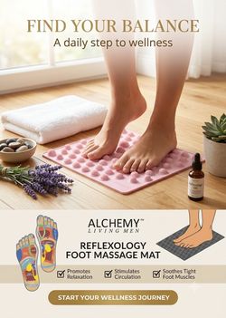 Alchemy Reflexology Foot Massage Mat Acupressure Pad New