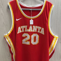 Atlanta Hawks Basketball Jersey Men Size 60-3XL #20 COLLINS Swingman Icon Edition Jersey Nike
