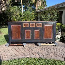 Distressed Rustic Buffet / Foyer Table Cabinet / Console 