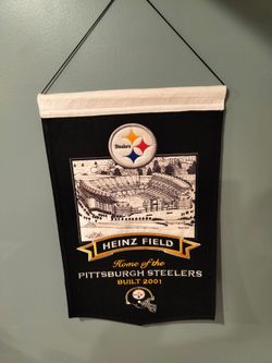 3 Pittsburgh championship Banners