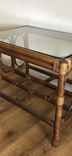 Vintage Bamboo End Table