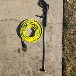 Ryobi Wand And 25ft 3300psi Hose. Used Once