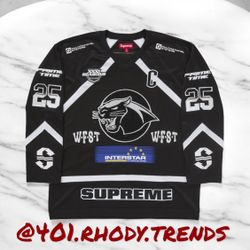 Supreme Rhinestone Hockey Jersey XL