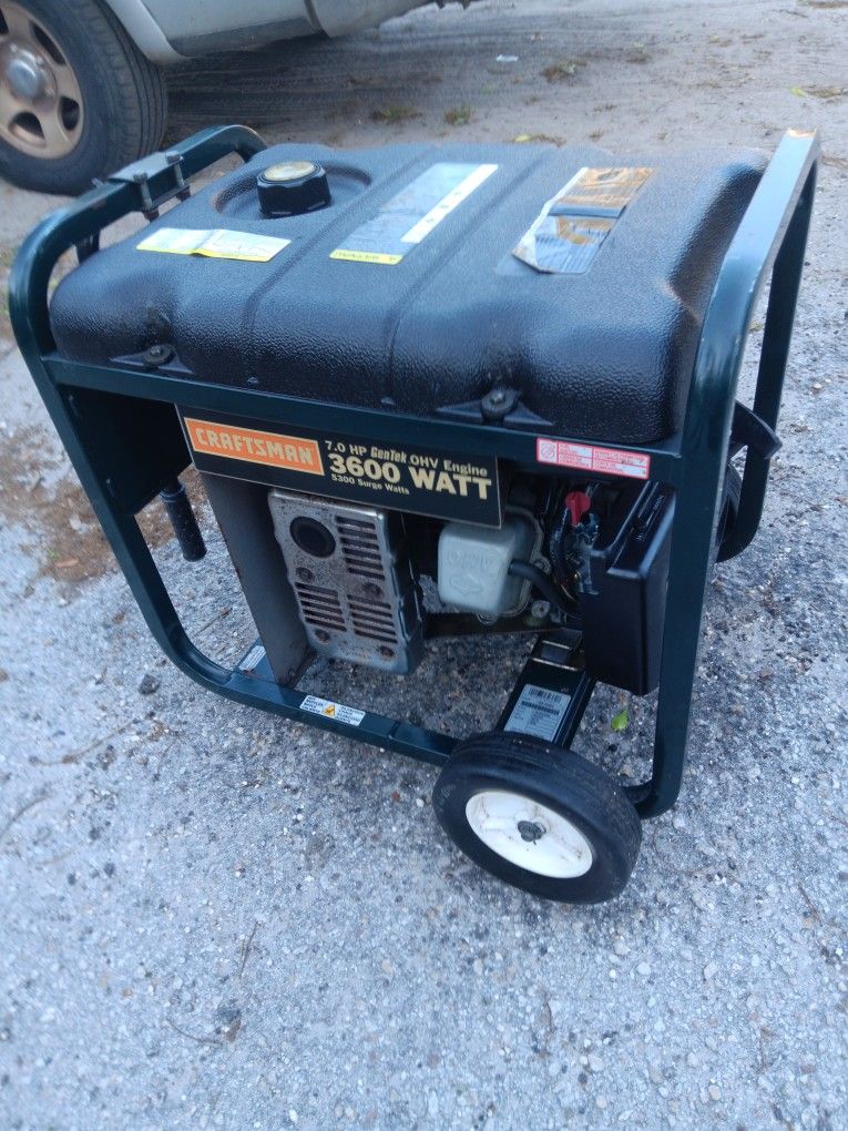 Craftsman 3600 Watt Generator