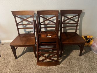 Wood chairs