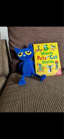 Pete The Cat Story Book and Plushie