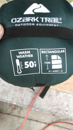 Ozark trail sleeping bag 50 degrees