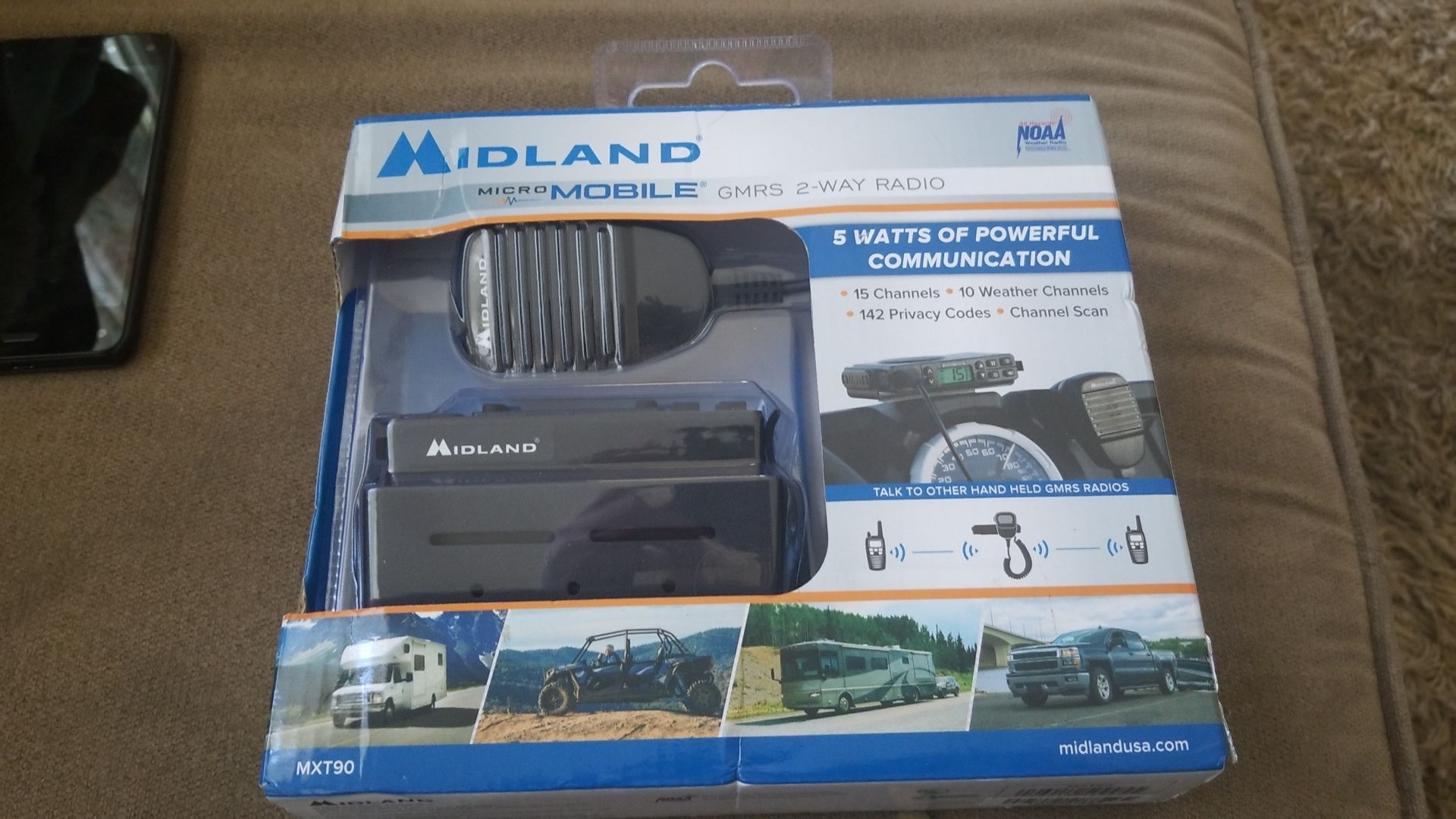 Midland micro mobile gmrs 2 way radio Mxt90