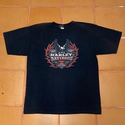 Harley Davidson vintage 2006 Minnesota flame graphic t shirt size 2XL