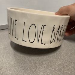 Rae Dunn 6” Dog Bowl UNUSED