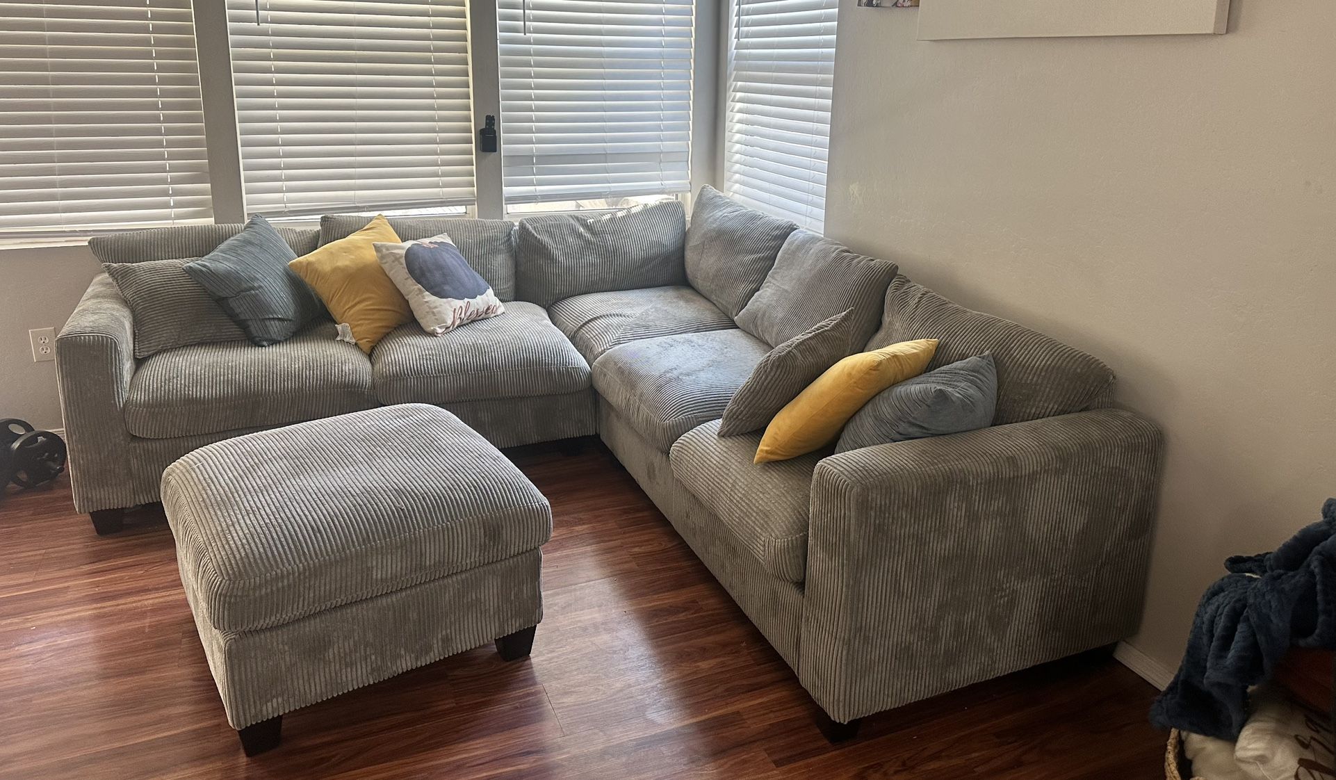 Used- Grey Sectional $350 OBO