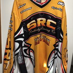 MSR Motocross Long Sleeve Shirt Yellow Black Orange Racing Jersey Mens size  XXL