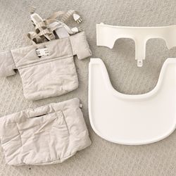 Stokke Tripp Trapp Accessories Bundle – Tray, Baby Set, Harness + Cushion Set 