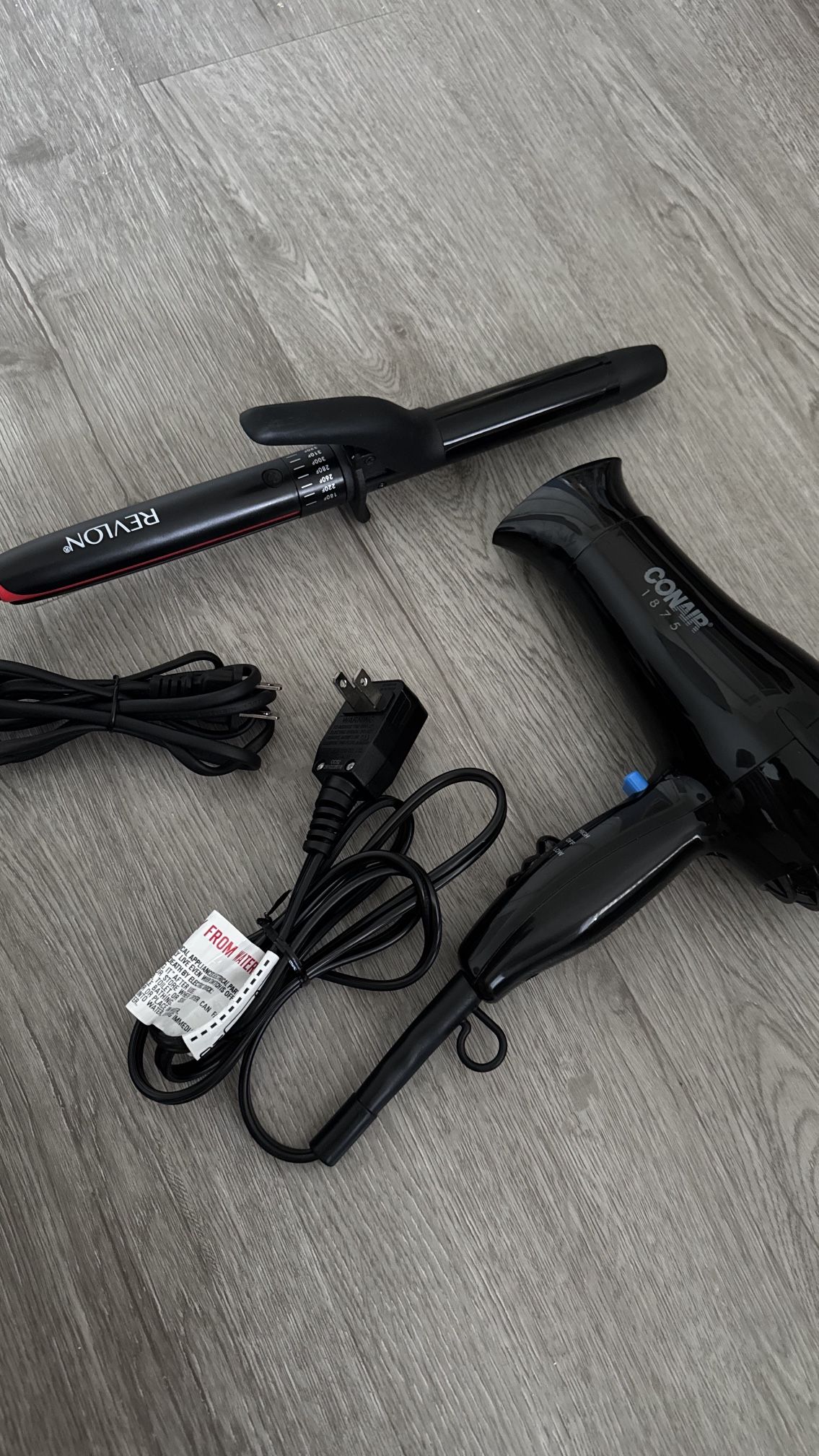 Conair Hairdryer + Revlon Curling Iron