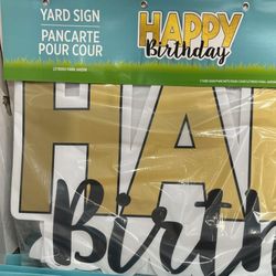 Happy Birthday Sign