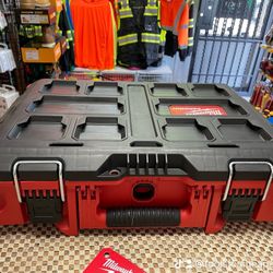 Milwaukee PACKOUT 22 in. Medium Red Tool Box with 75 lbs. Weight Capacity. $75