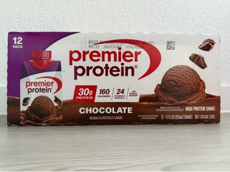 NEW Premier Protein Chocolate Shake (12 Pack) - 30g Protein - Sealed