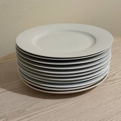 Plates 11 inches white