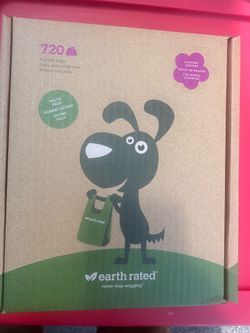 Earth Rated Dog Poop Bags with Handles~Lavender Scented~120 Handle Bags~SEALED