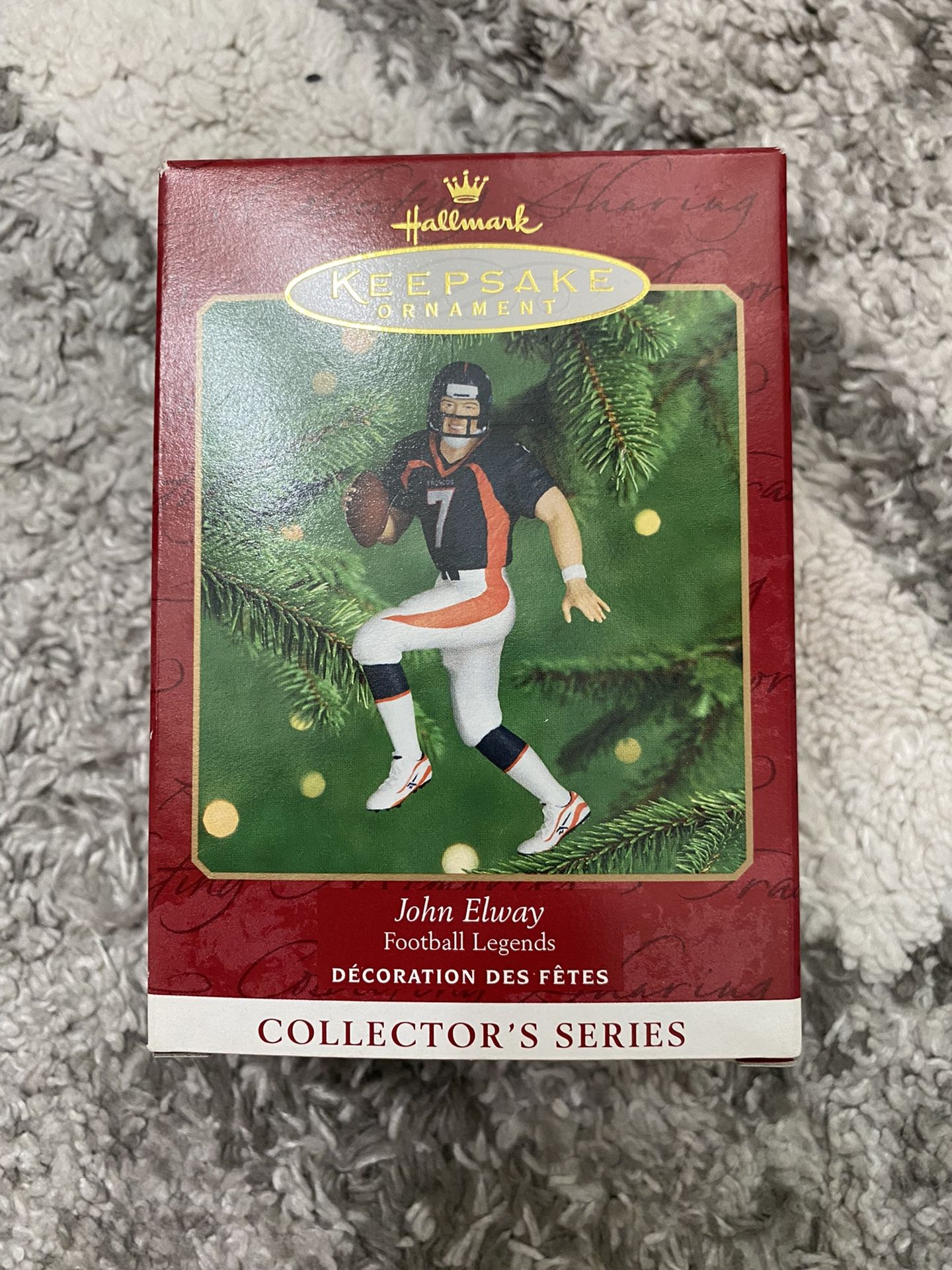 Vintage John Elway Hallmark Christmas lights! 