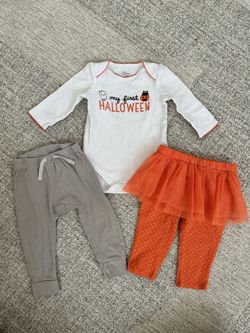 Gender Neutral Baby Halloween Outfit 6-9mo
