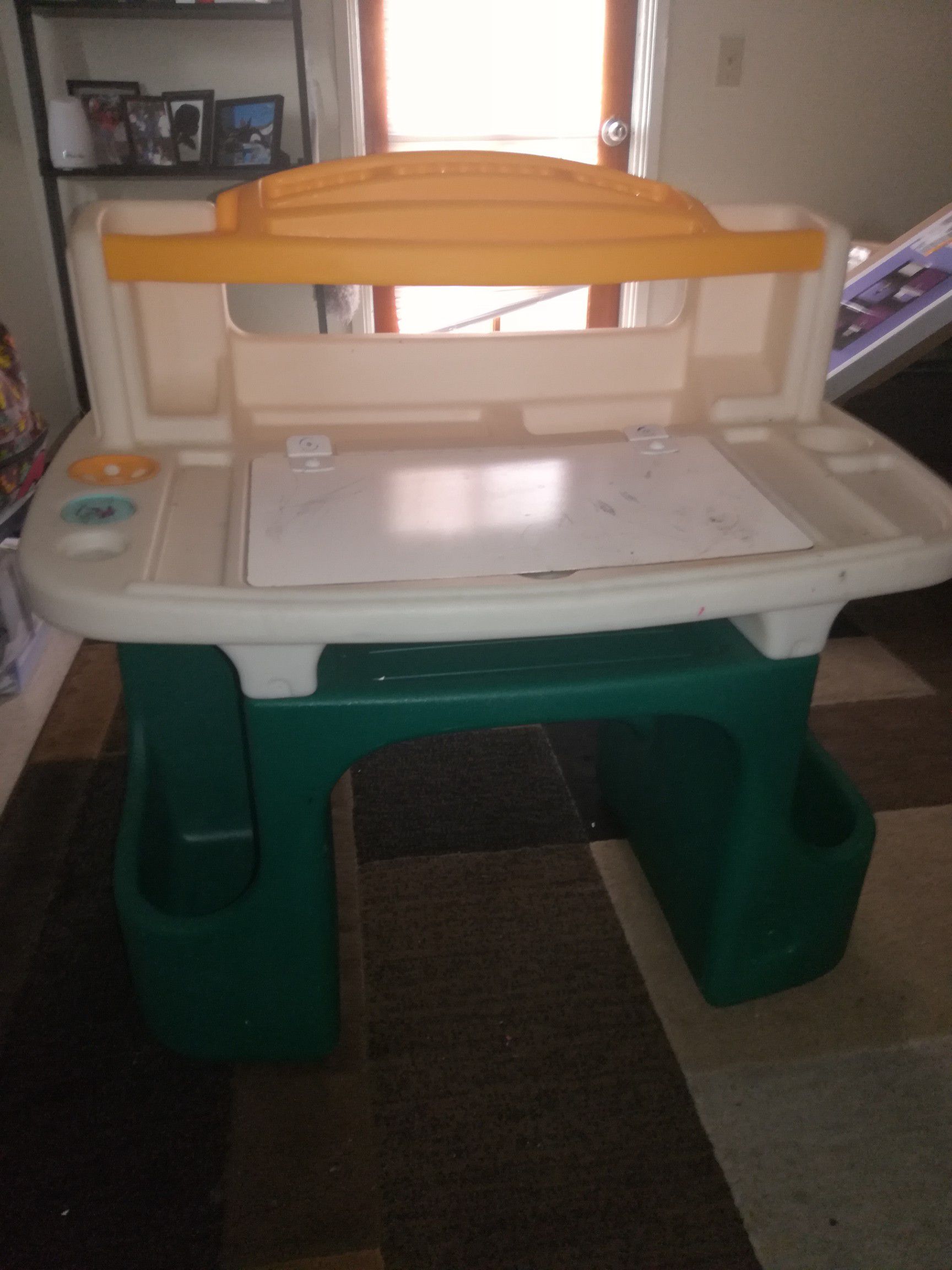 Kids desk with a chair
