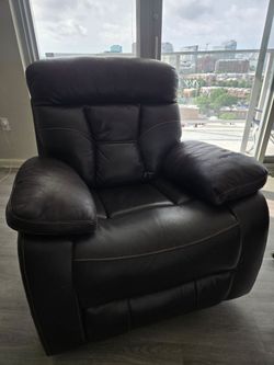 Brown Dual Reclining Loveseat + Matching Recliner 200 OBO