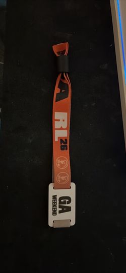 Rolling loud 2026 3day GA wristband