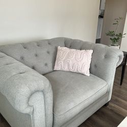 Light Green/grey Armchair- Oversized, Excellent Condition 