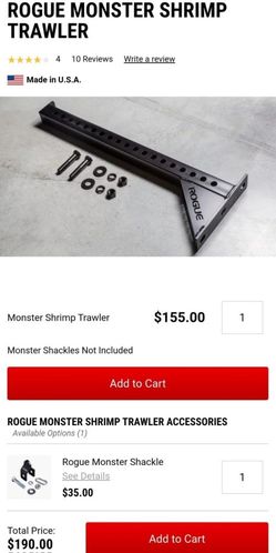 Rogue Shrimp Trawler, Shackle, Load Pin & Tricep strap