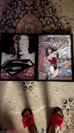 DC Comics Superman / Wonder Woman Framed Art Prints