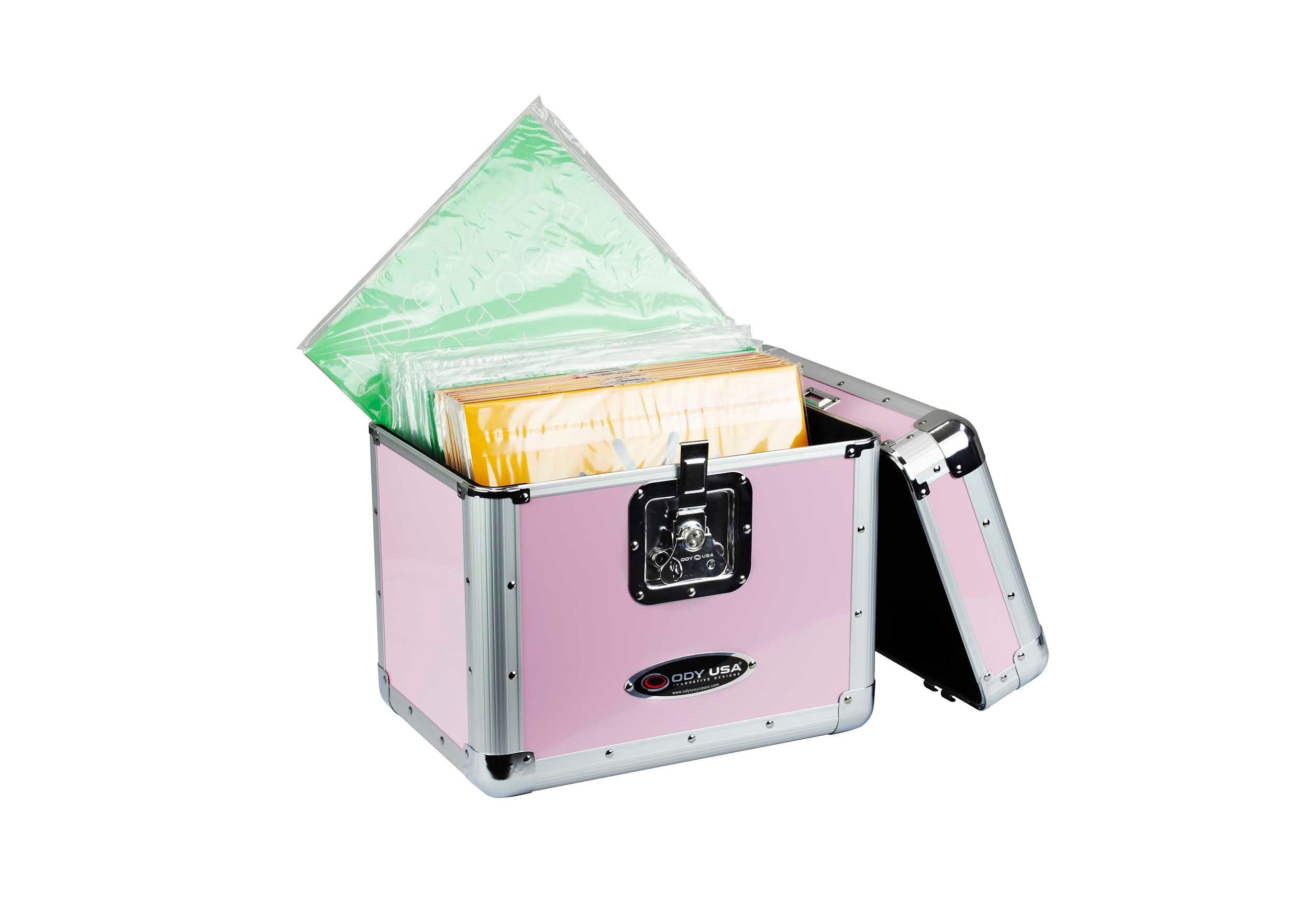 Odyssey KLP1PINK, KROM Series Pink Record / Utility Case for 70 12″ Vinyl Records and LPs