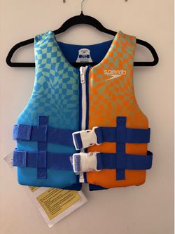 NWT Speedo Youth Life Jacket (50-90 lbs) US Coast Guard Approved