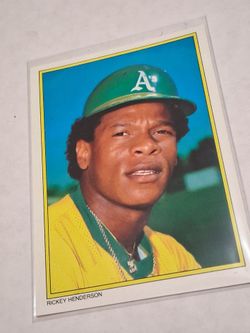 Rickey Henderson Oakland A's Baseball Card