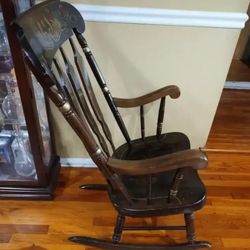 SOLID WOOD ROCKING CHAIR...... CHECK OUT MY PAGE FOR MORE ITEMS