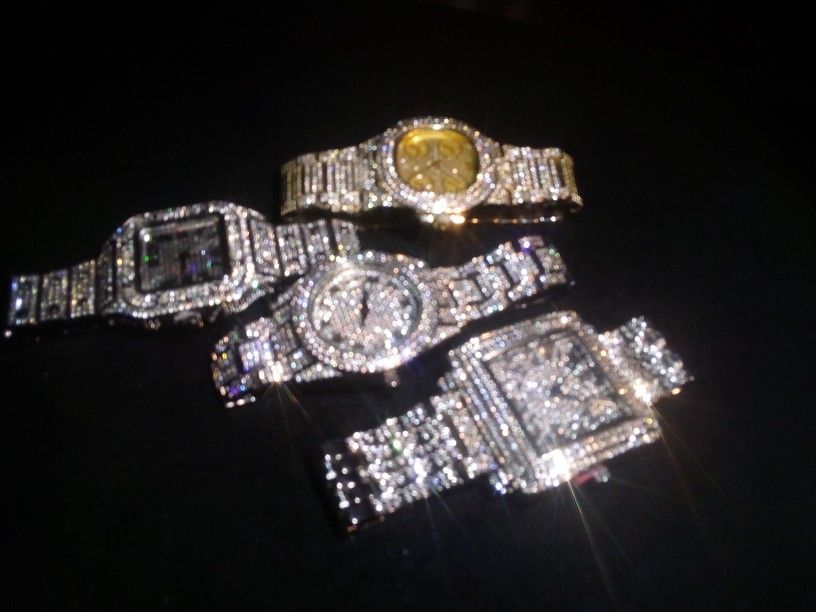 Celebrity Rapper Boss Man Collection Pack Four Pieces Austrian Lab Ice